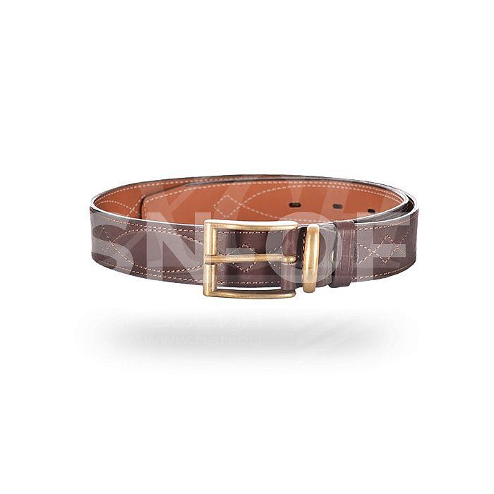 Ремень брючный коричневый 40 мм 363